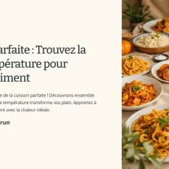 Plats variés prêts à être dégustés, illustrant la maîtrise de la cuisson parfaite et de la cuisine.