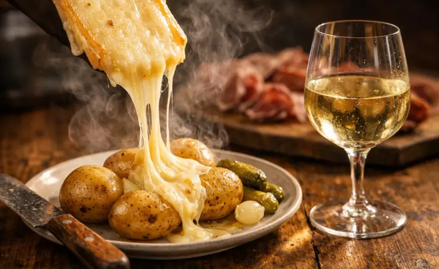Vin blanc d'Alsace et raclette - L'accord parfait existe!